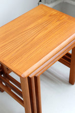 Load image into Gallery viewer, Mid Century Modern Teak Nesting Tables
