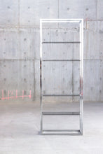 Load image into Gallery viewer, Chrome &amp; Smoked Glass Etagere

