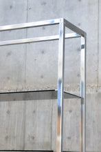 Load image into Gallery viewer, Chrome &amp; Smoked Glass Etagere
