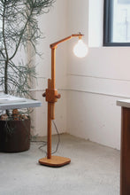 Load and play video in Gallery viewer, Articulating Oak Floor Lamp
