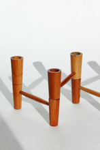 Load image into Gallery viewer, Articulating Wood Candelabra
