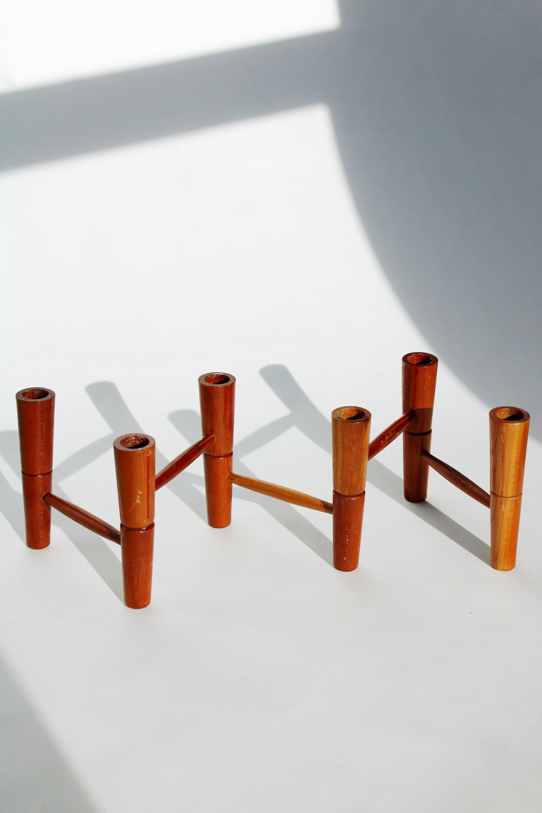 Articulating Wood Candelabra