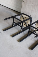 Load image into Gallery viewer, Pair Of Black Tubular Stools
