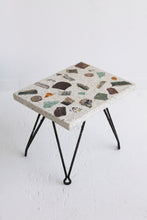 Load image into Gallery viewer, Terrazzo, Geode, &amp; Iron Side Table
