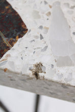 Load image into Gallery viewer, Terrazzo, Geode, &amp; Iron Side Table
