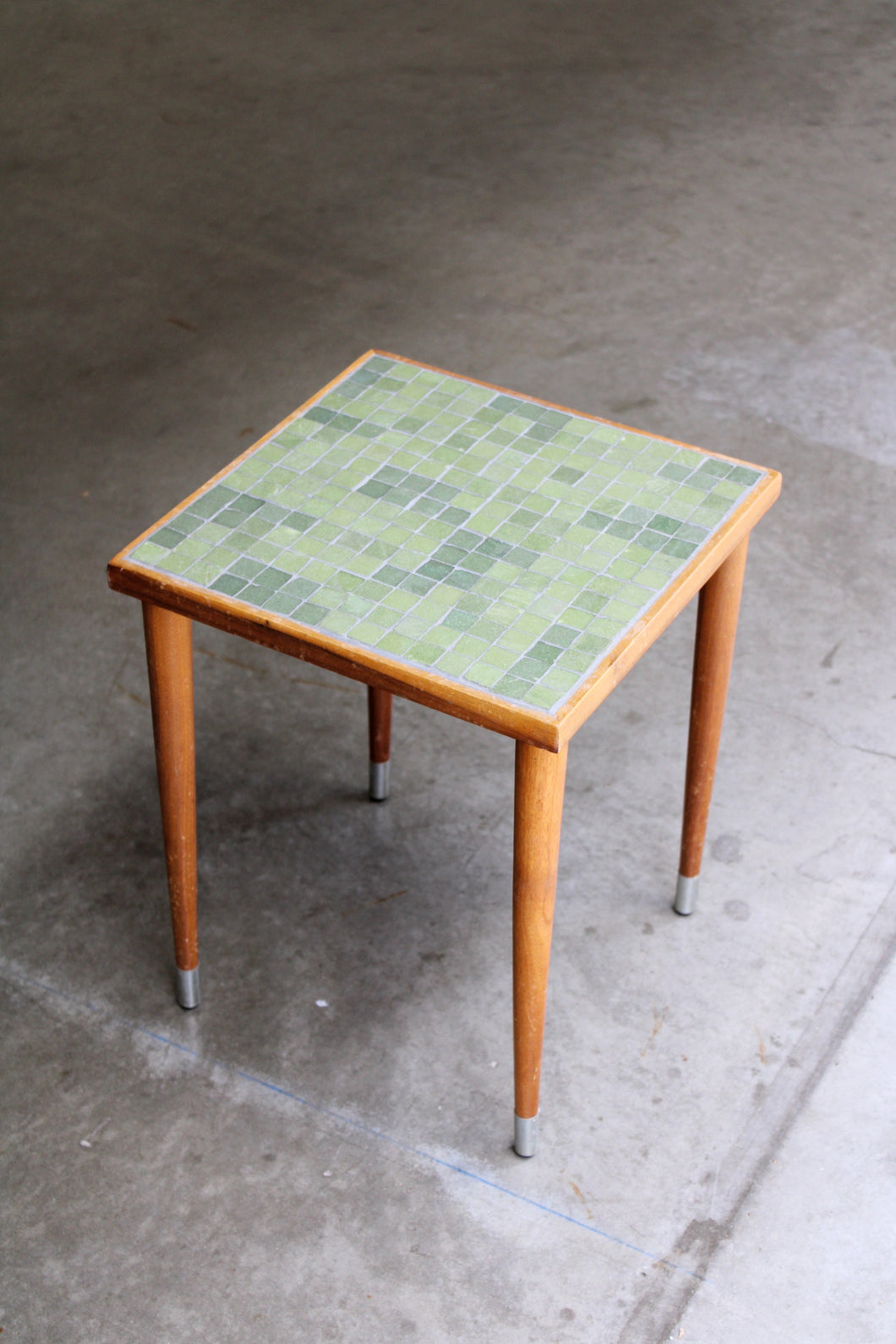 Mid Century Tile Side Table