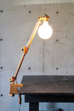 Load image into Gallery viewer, Articulating Wood Clamp Task Lamp
