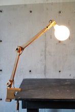 Load image into Gallery viewer, Articulating Wood Clamp Task Lamp
