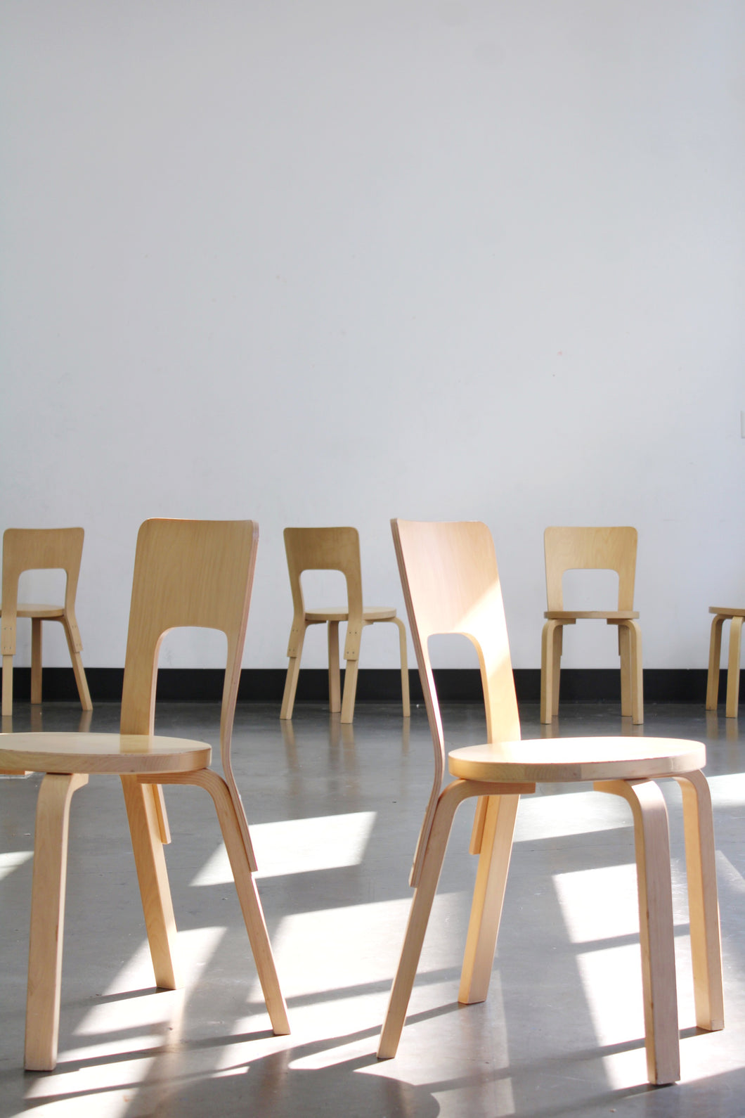 Pair Of Artek 66 Chairs By Alvar Aalto